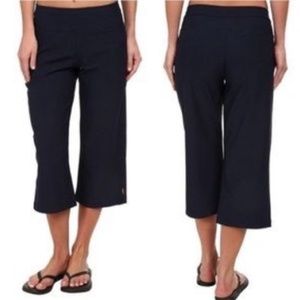 Lucy Activewear Black Wide Leg -pockets size large X 18.5" inseam